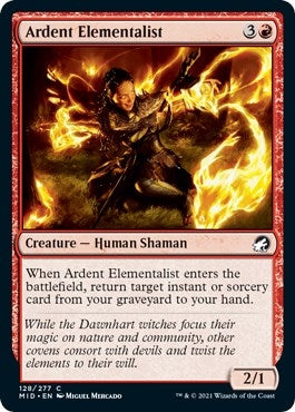 Image for Ardent Elementalist (128) (Innistrad: Midnight Hunt) - Magic: The Gathering