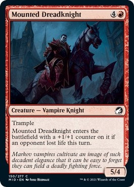 Image for Mounted Dreadknight (150) (Innistrad: Midnight Hunt) - Magic: The Gathering