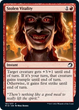 Image for Stolen Vitality (161) (Innistrad: Midnight Hunt) - Magic: The Gathering