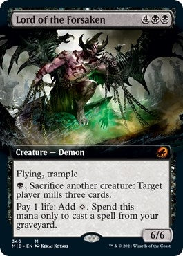 Image for Lord of the Forsaken (Extended Art) (346) (Innistrad: Midnight Hunt) - Magic: The Gathering