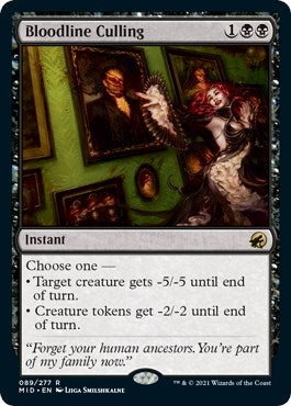 Image for Bloodline Culling (89) (Innistrad: Midnight Hunt) - Magic: The Gathering