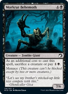 Image for Morkrut Behemoth (114) (Innistrad: Midnight Hunt) - Magic: The Gathering