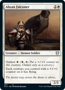Image for Abzan Falconer (77) (Commander: Innistrad: Midnight Hunt) - Magic: The Gathering