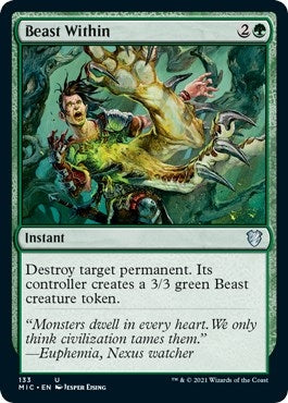 Image for Beast Within (133) (Commander: Innistrad: Midnight Hunt) - Magic: The Gathering