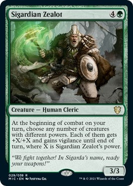 Image for Sigardian Zealot (29) (Commander: Innistrad: Midnight Hunt) - Magic: The Gathering