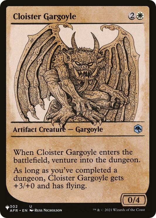 Image for Cloister Gargoyle (Showcase) (302/281) (The List Reprints) - Magic: The Gathering