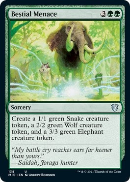 Image for Bestial Menace (134) (Commander: Innistrad: Midnight Hunt) - Magic: The Gathering