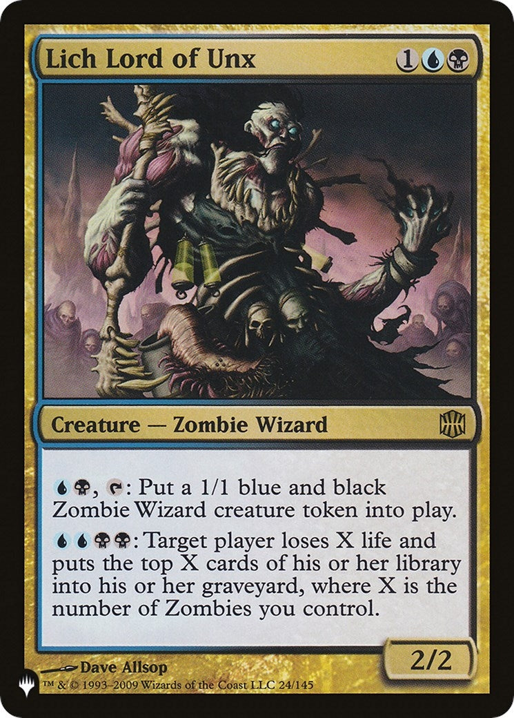 Image for Lich Lord of Unx (24/145) (The List Reprints) - Magic: The Gathering