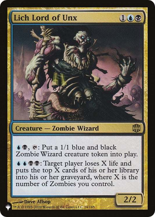 Image for Lich Lord of Unx (24/145) (The List Reprints) - Magic: The Gathering
