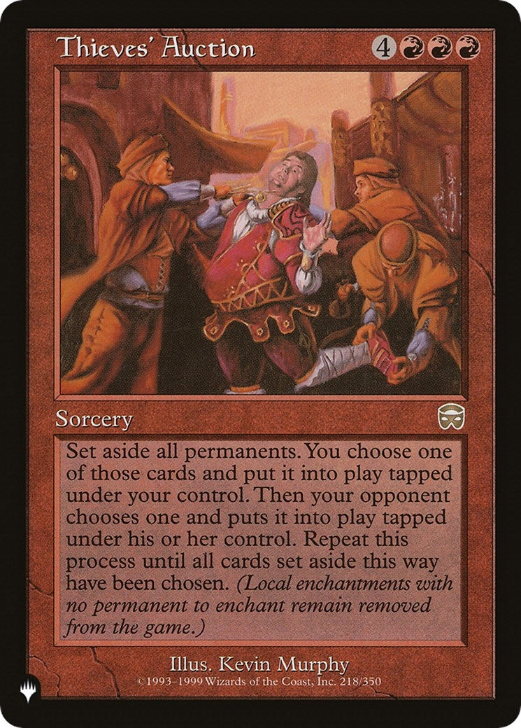 Image for Thieves' Auction (218/350) (The List Reprints) - Magic: The Gathering