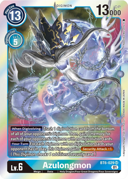 Image for Azulongmon (BT6-029 SR) (Double Diamond) - Digimon Card Game