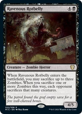 Image for Ravenous Rotbelly (22) (Commander: Innistrad: Midnight Hunt) - Magic: The Gathering