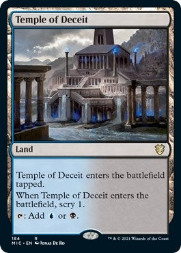 Image for Temple of Deceit (184) (Commander: Innistrad: Midnight Hunt) - Magic: The Gathering