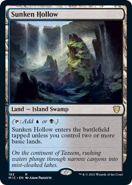 Image for Sunken Hollow (182) (Commander: Innistrad: Midnight Hunt) - Magic: The Gathering