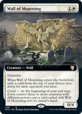 Image for Wall of Mourning (Extended Art) (48) (Commander: Innistrad: Midnight Hunt) - Magic: The Gathering