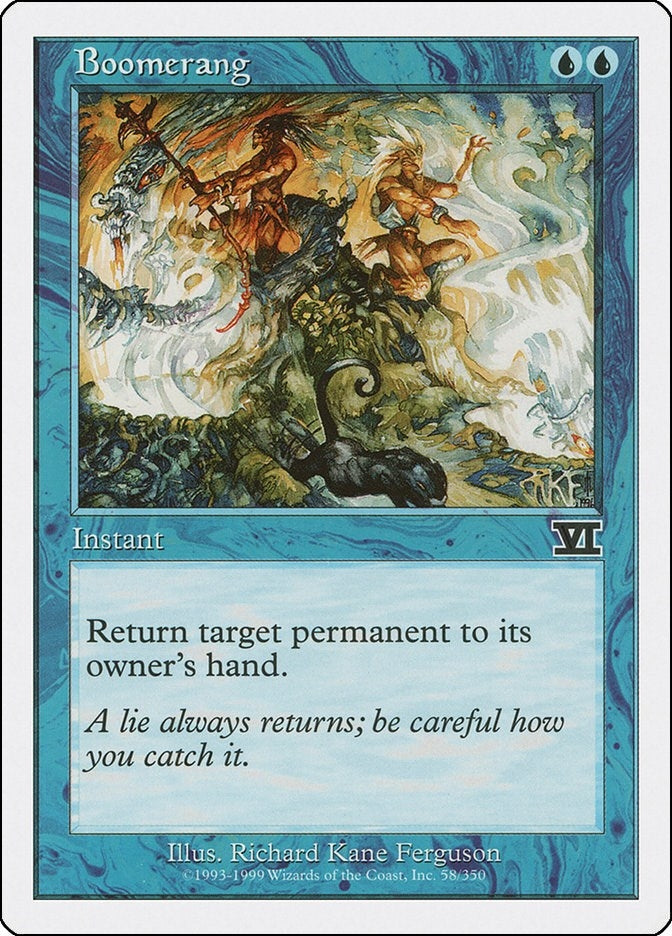 Image for Boomerang (58) (Classic Sixth Edition) - Magic: The Gathering