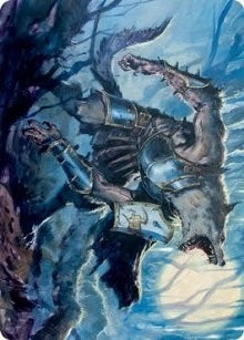 Image for Moonrage Brute Art Card (14) (Art Series: Innistrad: Midnight Hunt) - Magic: The Gathering