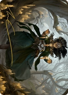 Image for Candlegrove Witch Art Card (15/81) (Gold-Stamped Signature) (15) (Art Series: Innistrad: Midnight Hunt) - Magic: The Gathering