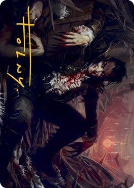 Image for Arrogant Outlaw Art Card (Gold-Stamped Signature) (33) (Art Series: Innistrad: Midnight Hunt) - Magic: The Gathering