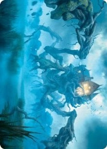 Image for Creeping Inn Art Card (34) (Art Series: Innistrad: Midnight Hunt) - Magic: The Gathering