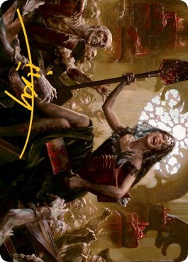 Image for Gisa, Glorious Resurrector Art Card (Gold-Stamped Signature) (35) (Art Series: Innistrad: Midnight Hunt) - Magic: The Gathering