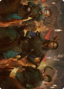 Image for Candlelit Cavalry Art Card (48) (Art Series: Innistrad: Midnight Hunt) - Magic: The Gathering