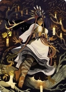 Image for Candlegrove Witch Art Card (76/81) (76) (Art Series: Innistrad: Midnight Hunt) - Magic: The Gathering