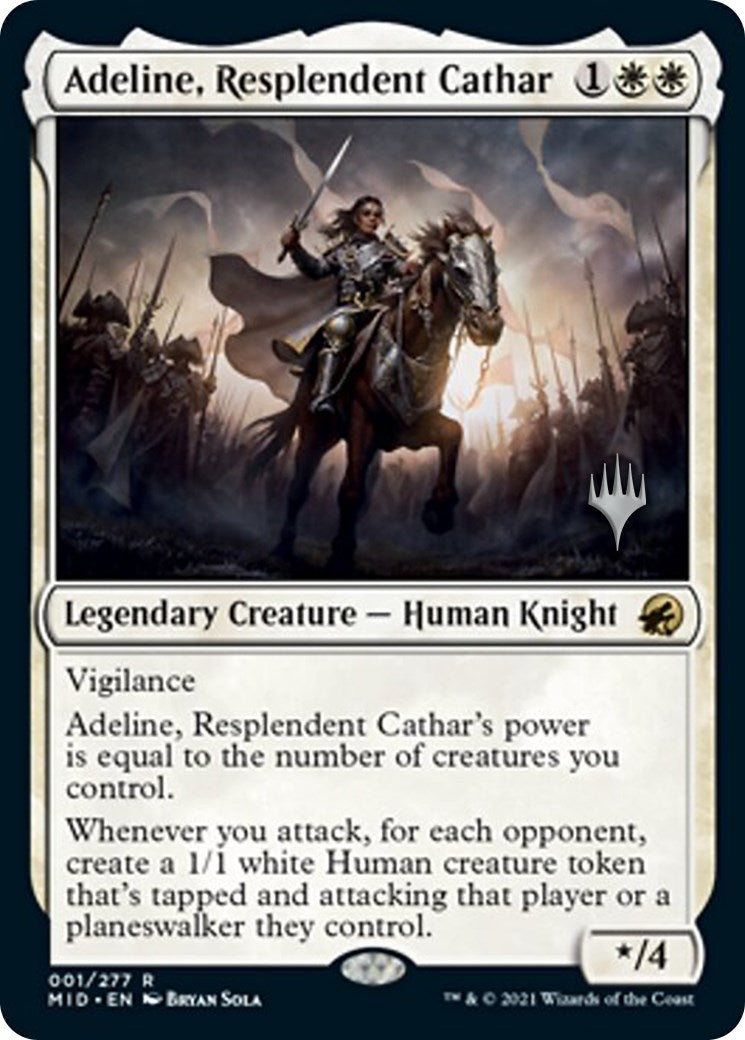 Image for Adeline, Resplendent Cathar (1) (Promo Pack: Innistrad: Midnight Hunt) - Magic: The Gathering