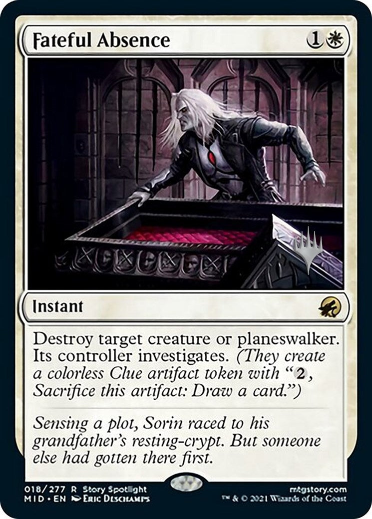 Image for Fateful Absence (18) (Promo Pack: Innistrad: Midnight Hunt) - Magic: The Gathering