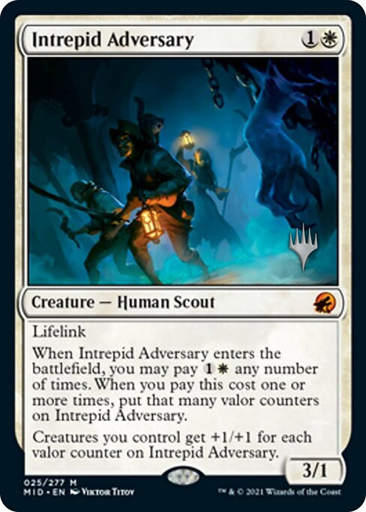 Image for Intrepid Adversary (25) (Promo Pack: Innistrad: Midnight Hunt) - Magic: The Gathering