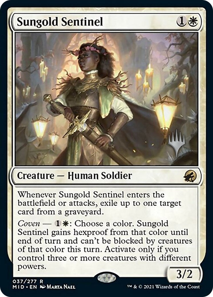Image for Sungold Sentinel (37) (Promo Pack: Innistrad: Midnight Hunt) - Magic: The Gathering