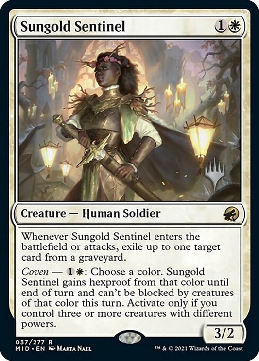 Image for Sungold Sentinel (37) (Promo Pack: Innistrad: Midnight Hunt) - Magic: The Gathering