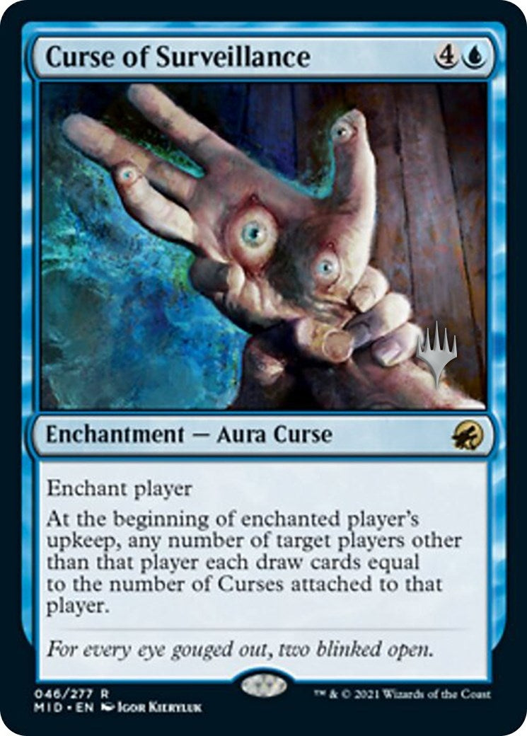 Image for Curse of Surveillance (46) (Promo Pack: Innistrad: Midnight Hunt) - Magic: The Gathering