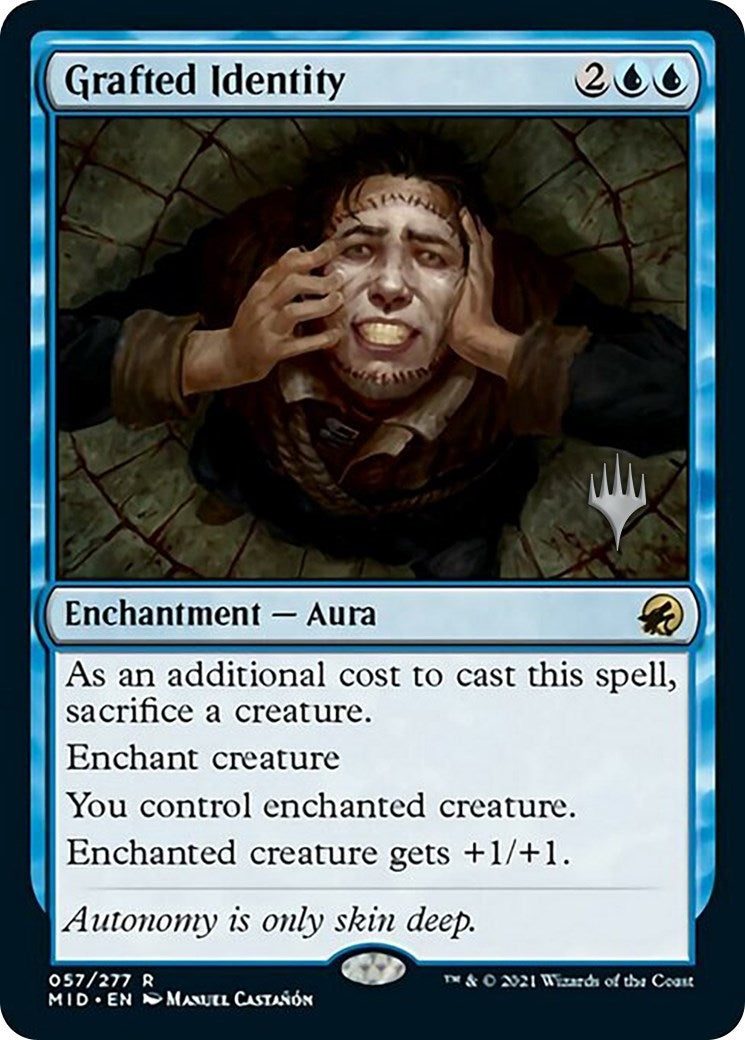 Image for Grafted Identity (57) (Promo Pack: Innistrad: Midnight Hunt) - Magic: The Gathering
