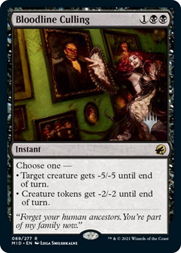 Image for Bloodline Culling (89) (Promo Pack: Innistrad: Midnight Hunt) - Magic: The Gathering