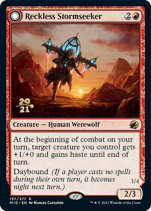 Image for Reckless Stormseeker (157) (Prerelease Cards) - Magic: The Gathering