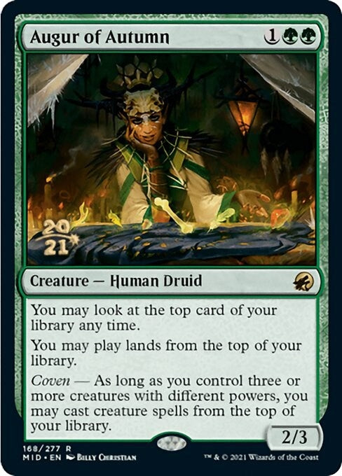 Image for Augur of Autumn (168) (Prerelease Cards) - Magic: The Gathering