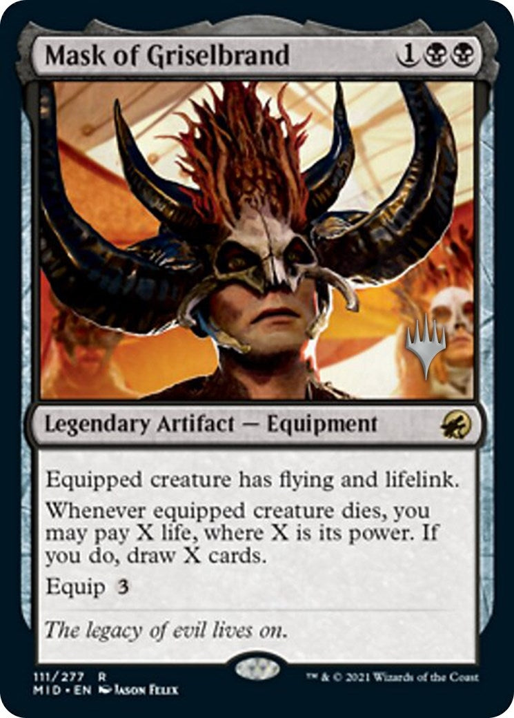 Image for Mask of Griselbrand (111) (Promo Pack: Innistrad: Midnight Hunt) - Magic: The Gathering