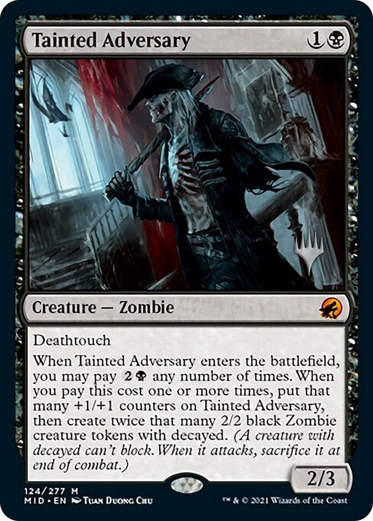 Image for Tainted Adversary (124) (Promo Pack: Innistrad: Midnight Hunt) - Magic: The Gathering