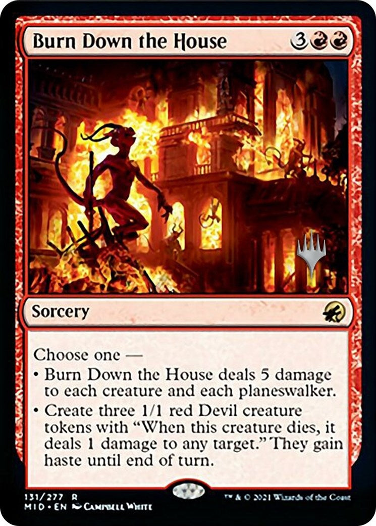 Image for Burn Down the House (131) (Promo Pack: Innistrad: Midnight Hunt) - Magic: The Gathering
