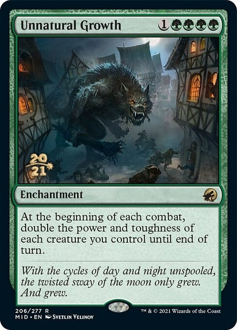 Image for Unnatural Growth (206) (Prerelease Cards) - Magic: The Gathering