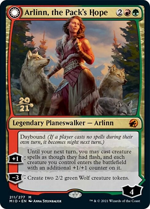 Image for Arlinn, the Pack's Hope (211) (Prerelease Cards) - Magic: The Gathering