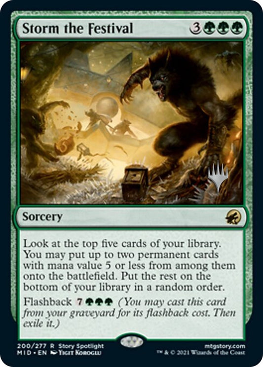 Image for Storm the Festival (200) (Promo Pack: Innistrad: Midnight Hunt) - Magic: The Gathering