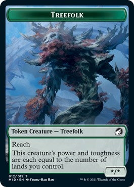 Image for Treefolk Token (12) (Innistrad: Midnight Hunt) - Magic: The Gathering