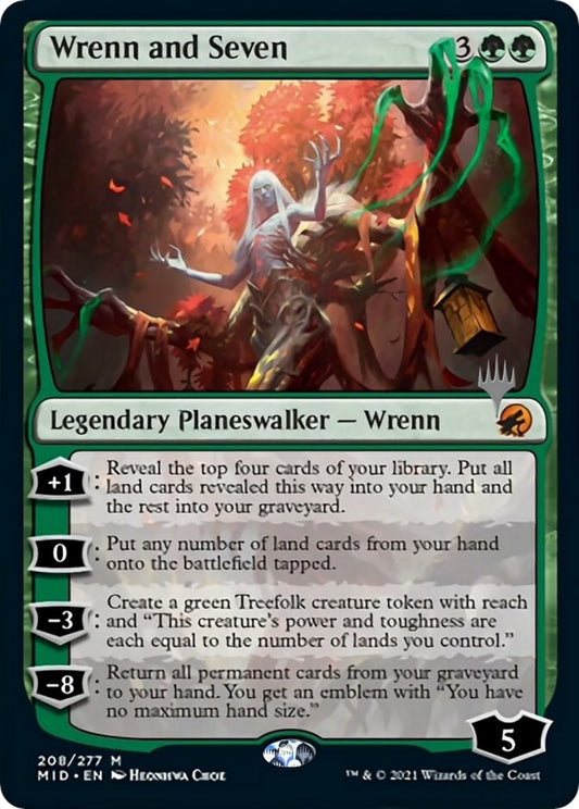 Image for Wrenn and Seven (208) (Promo Pack: Innistrad: Midnight Hunt) - Magic: The Gathering