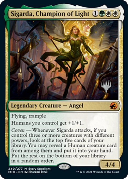 Image for Sigarda, Champion of Light (240) (Promo Pack: Innistrad: Midnight Hunt) - Magic: The Gathering