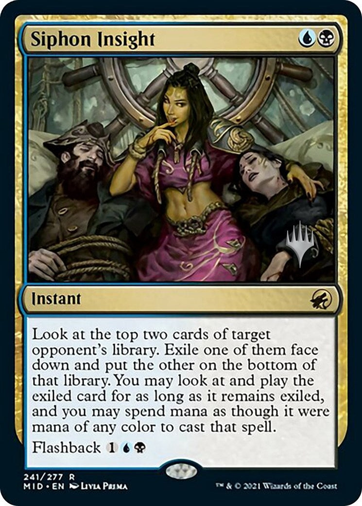 Image for Siphon Insight (241) (Promo Pack: Innistrad: Midnight Hunt) - Magic: The Gathering