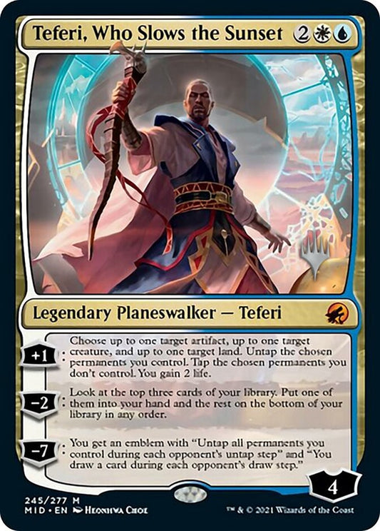 Image for Teferi, Who Slows the Sunset (245) (Promo Pack: Innistrad: Midnight Hunt) - Magic: The Gathering
