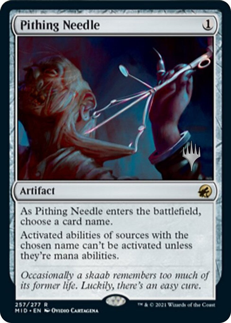 Image for Pithing Needle (257) (Promo Pack: Innistrad: Midnight Hunt) - Magic: The Gathering