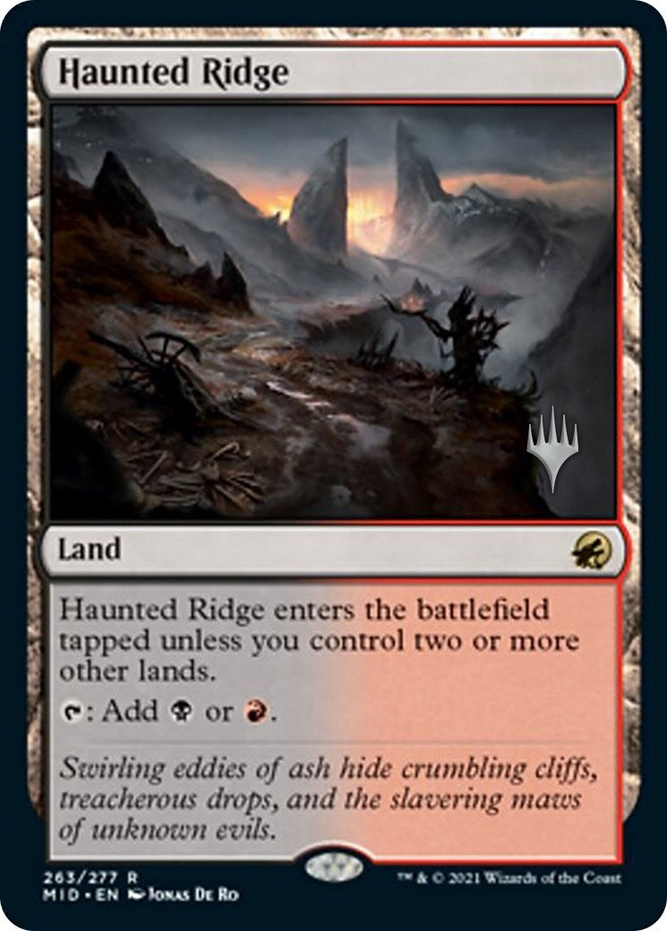 Image for Haunted Ridge (263) (Promo Pack: Innistrad: Midnight Hunt) - Magic: The Gathering
